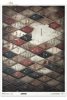 romby, wzór harlekin, diamenty, vintage, tekstura grunge, stare pismo, nity, patyna, tło, retro*rhombuses, harlequin pattern, diamonds, vintage, grunge texture, old writing, rivets, patina, background, retro